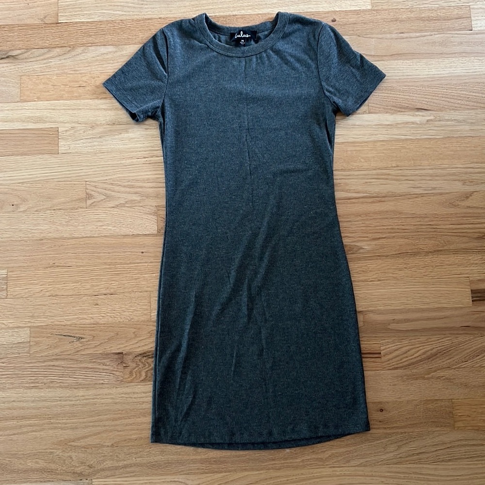 💖 Lulus Ribbed Tshirt Dress